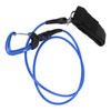 Freediving Lanyard Leash Diving Safety Rope Cable with Wristband Carabiner