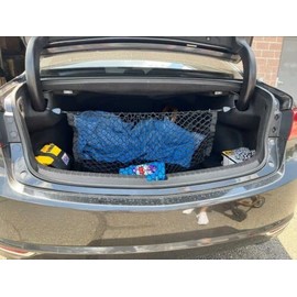 Rear Trunk Organizer Cargo Net for Acura TLX 2015–2025 – Envelope Style Cargo Net for Sedan–Premium Mesh Elastic Car Trunk Organizer Vehicle Carrier Storage–Compatible with Acura TLX
