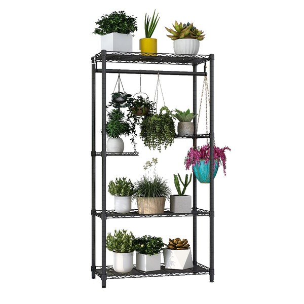 Xiofio 5-Tier Plant Stand for Indoor Outdoor, Large Multiple Flower