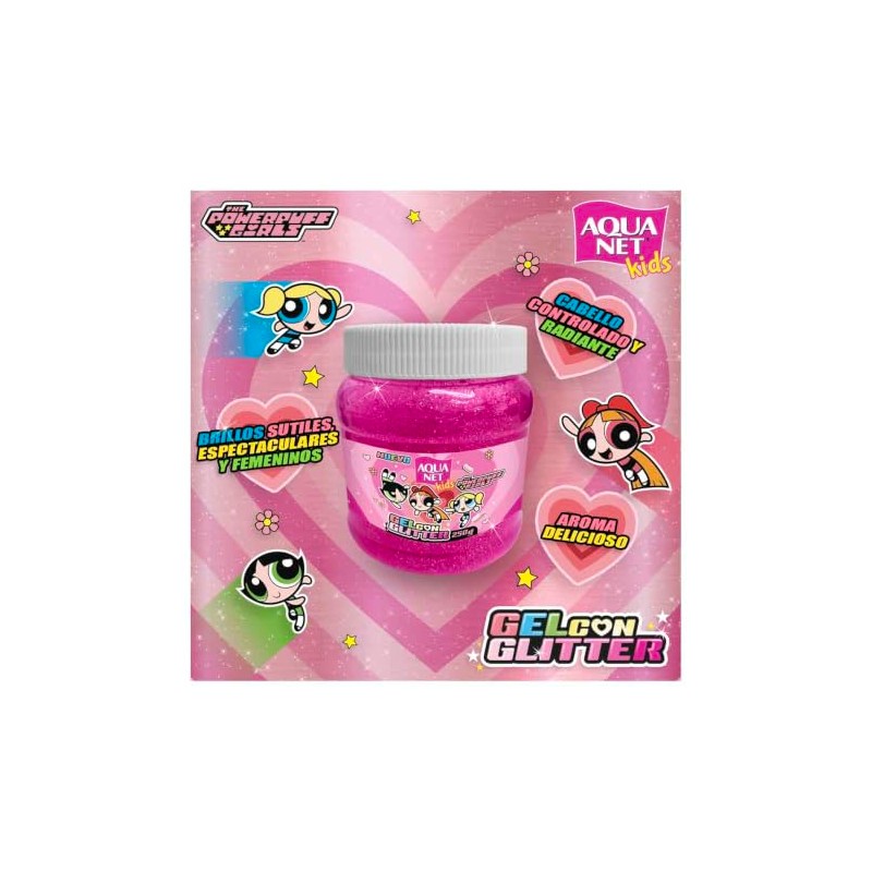 POWERPUFF GIRLS® BY AQUA NET® GEL CON GLITTER 250 G