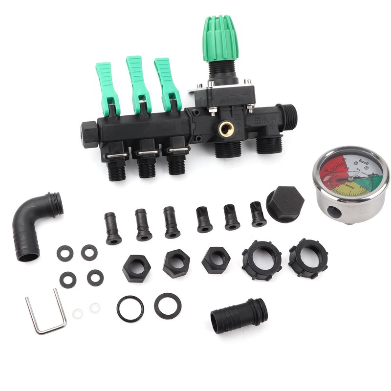 Ejoyous 3 Way Water Splitter, Agricultural Sprayer Control Shut Off