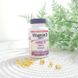 Weber Naturals Webber Naturals Vitamin D 1000IU 205mg / 웨버 내추럴스 Webber Naturals 비타민D 1000IU 205mg X 250 캡슐