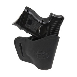 Barsony Black Leather Yaqui OWB Holster for FN 509 Compact 3.7" Left