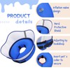 Supet Raised Inflatable Dog Cone Collar to Stop Licking, Soft