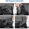 Gun&Flower OWB Holster Fit Glock 43 Glock 43x, 360 Degrees