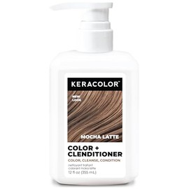 Keracolor Clenditioner MOCHA LATTE Hair Dye - Semi Permanent Hair Color Depositing Conditioner, Cruelty-free, 12 Fl. Oz.