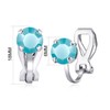 Philip Jones December (Turquoise) Birthstone Clip On Earrings Created with