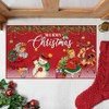 RFJYGWQM Christmas Floor Mats Santa Claus Doormat,Christmas Doormat Use,Dirt Trapper