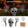 Halloween Skeleton Yard Decoration – 3-Piece Skull & Bone Arm