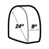 AES Industries 24" Diameter Heavy Canvas Wheel Paint Masker/Protection 4