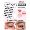 Eyelash Extensions Cluster Lashes Mixed 10-13 mm Individual Eyelashes D