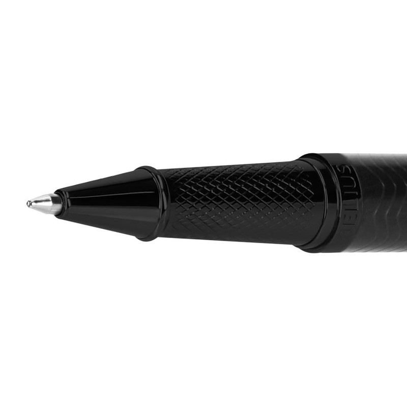 BELIUS Neptuno Aluminum Wave Ballpoint Pen Black Ink Blue Ink