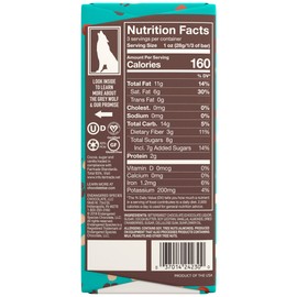 Endangered Species Wolf, Natural Dark Chocolate (72%) with Cranberries & Almonds, 3-Ounce Bars (Pack of 12)
