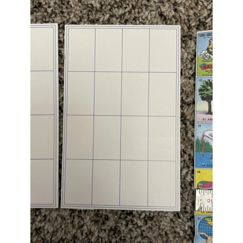 Don Clemente Mexican Loteria 10 Hojas Sheets 1.5” & 30
