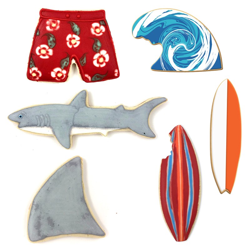 CookieCutterCom Surfs Up Cookie Cutter 6 Pc Set by CookieCutterCom