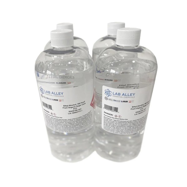 Ethanol 190 Proof (95%) Alcohol, USP/FCC Food Grade, Kosher-1 GAL