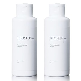 DEOSTEP + Shoe Deodorizing Powder, Eliminates Foot Odor, Removes 99% of Odor Bacteria, 6 Deodorizing Ingredients, Talc Free, 2 Pieces