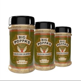 Big Poppa’s Jallelujah Spicy Jalapeno Seasoning – Versatile, Gluten-Free Jalapeno Rub for Steak, Chicken and More! (3 Pack Bundle)