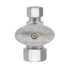 Eastman Quarter-Turn Straight Stop Valve with Brass Ball Mechanism, 5/8