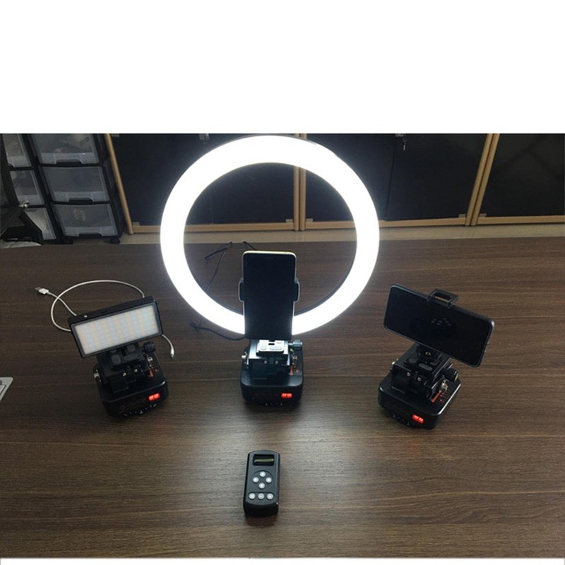 zalati Motorized Panoramic Tripod Head Rotating Remote Control for Cameras