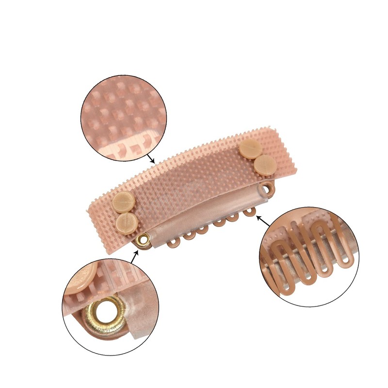 YTBYT 6 Pcs Stickable Wig Clips U-Shape Snap Clip 28mm