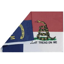 2X3 North Carolina Gadsden Don't Tread On Me TRUMP 2024 100D Woven Flag