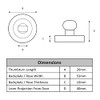 Hunta HANDLEZONE® Bathroom Toilet Door Thumbturn and Release Set -