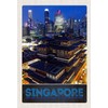 Ontrada Tin Sign 20 x 30 cm Domed Singapore City