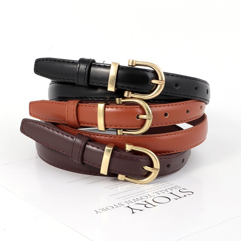 FDEETY Pack of 3 Women's Classic Plain Alloy Twist Lock