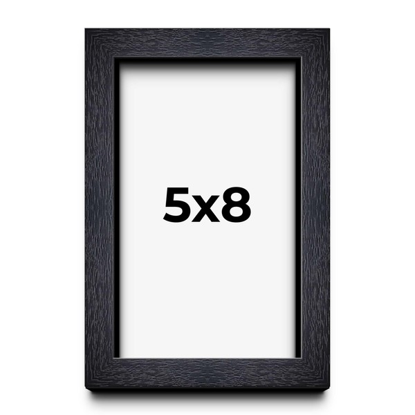5x8 in Shadow Box Frame Black | 1 Inches Deep