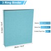 PATIKIL 3 Ring Binder, A4 Size Flexible Round Binder Big