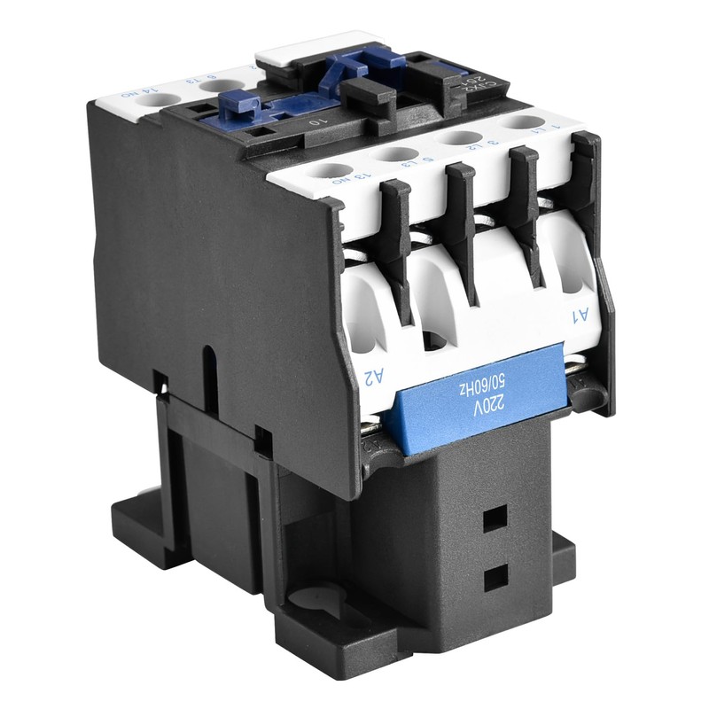 Heschen Electromagnetic Contactor, CJX2-2510 220V, 50/60Hz Coil 3P 3 Pole,