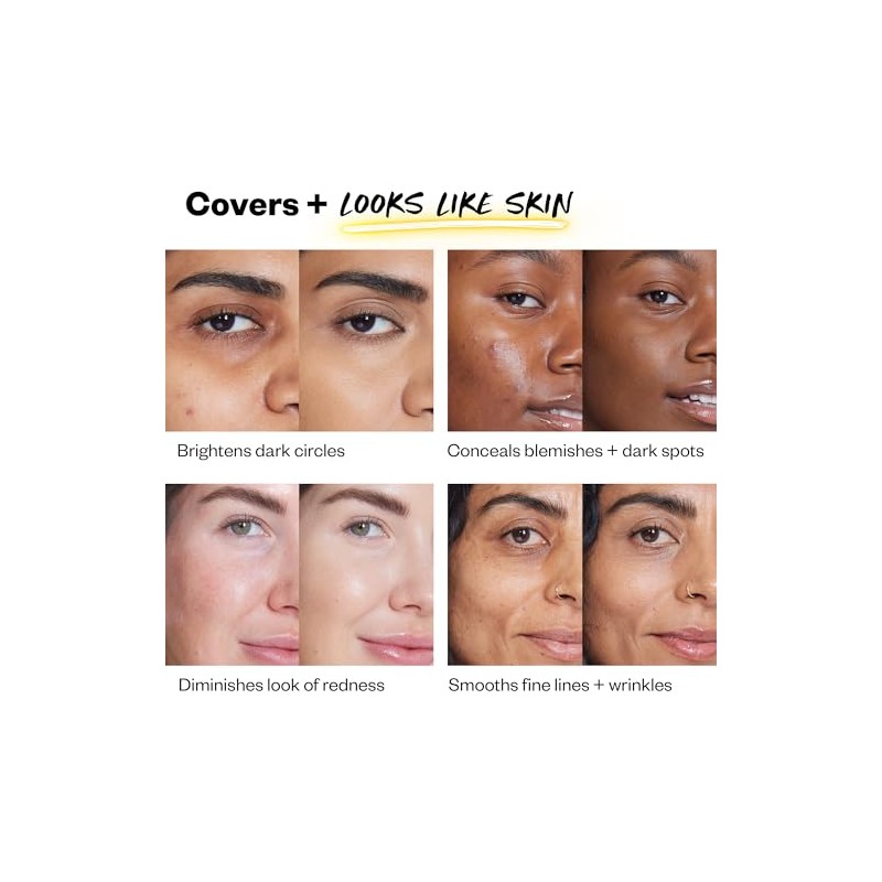 Kosas- Corrector Mini Revealer: maquillaje de cobertura media, oculta ojeras