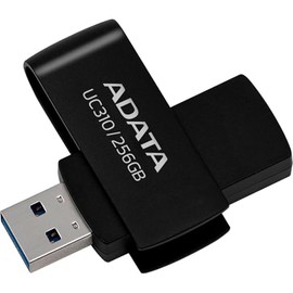 ADATA UC310 64GB USB 3.2 Gen 1 Flash Drive | Velocidad de Lectura 100 MB/s | Ligera y Elegante | Negro | Compatible con Windows, Mac y Linux (Negro)