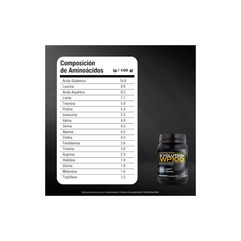Evolution Wp100 Proteína Aislada Suero Sabor 800g Polvo Carbs