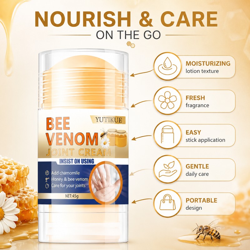 Bee Venom Body Cream for Daily Massage – Lightweight Moisturizing