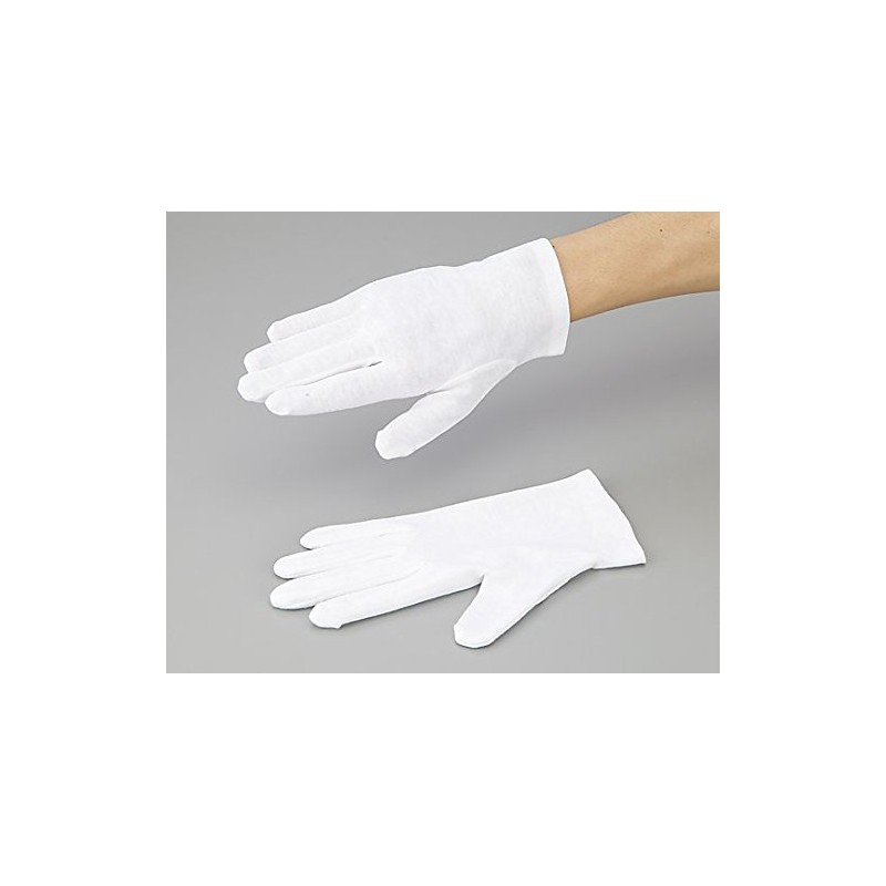 As One As Pure Cotton Smooth Gloves with Gusset, L