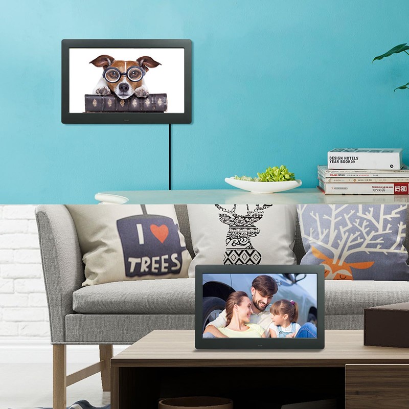 10 Inch Digital Photo Frame, Photo Video Player with Remote