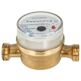 JS Single Jet Meter ETW (Cold Water) up to 30 Degrees - Length 110 mm, 3/4 Inch AG - Q3 = 2.5 / R40