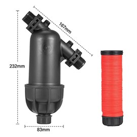 REDDRAGON Filtro de disco lavable, filtro acondicionador de malla, bomba de estanque de riego por goteo para invernadero de jardín, riego por goteo agrícola