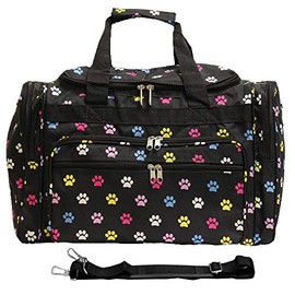 World Traveler 19-inch Shoulder Duffel Bag, Multi Paws, One Size