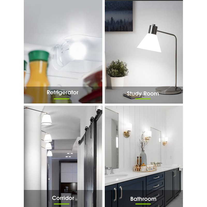 L LOHAS LED Refrigerator Light Bulb, 40W Equivalent 120V A15