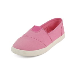 Soda Obji-2 ~ Kids/Girls Round Toe Slip-On Flat Shoes with Padded Insole (M-Pink Cot, 3)