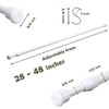 12 Pack Tension Rods for Windows 28 to 48 Inch