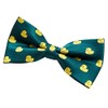 Retreez Men Classic Rubber Duck Woven Pre-tied Bow Tie (5")