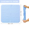 48 x 48 cm Shower Mat, Non-Slip Mat with Suction