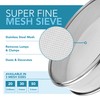 Vollum Stainless Steel Flour Sifter Fine Mesh Round Flour Sieve