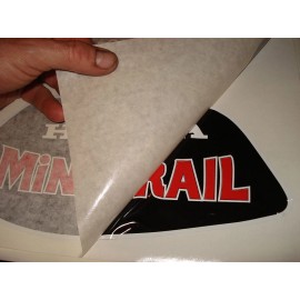 Honda Z50 Mini 1972 Trail 50, Tank  Decals, Graphics, RED