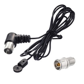 Superbat FM Antenna Dipole Antenna Indoor 75 Ohm with F Type Connector for Bose Natural Sound Stereo Receiver etc.