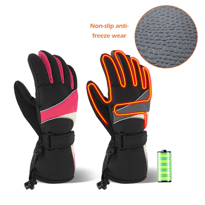 Electric Heated Gloves Rechargeable Warm Gloves Thermostatic Gloves